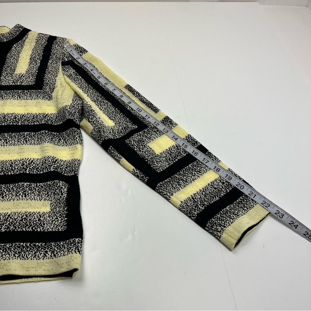 Ming Wang Geometric Pattern Long Sleeve Jacket Bl… - image 7